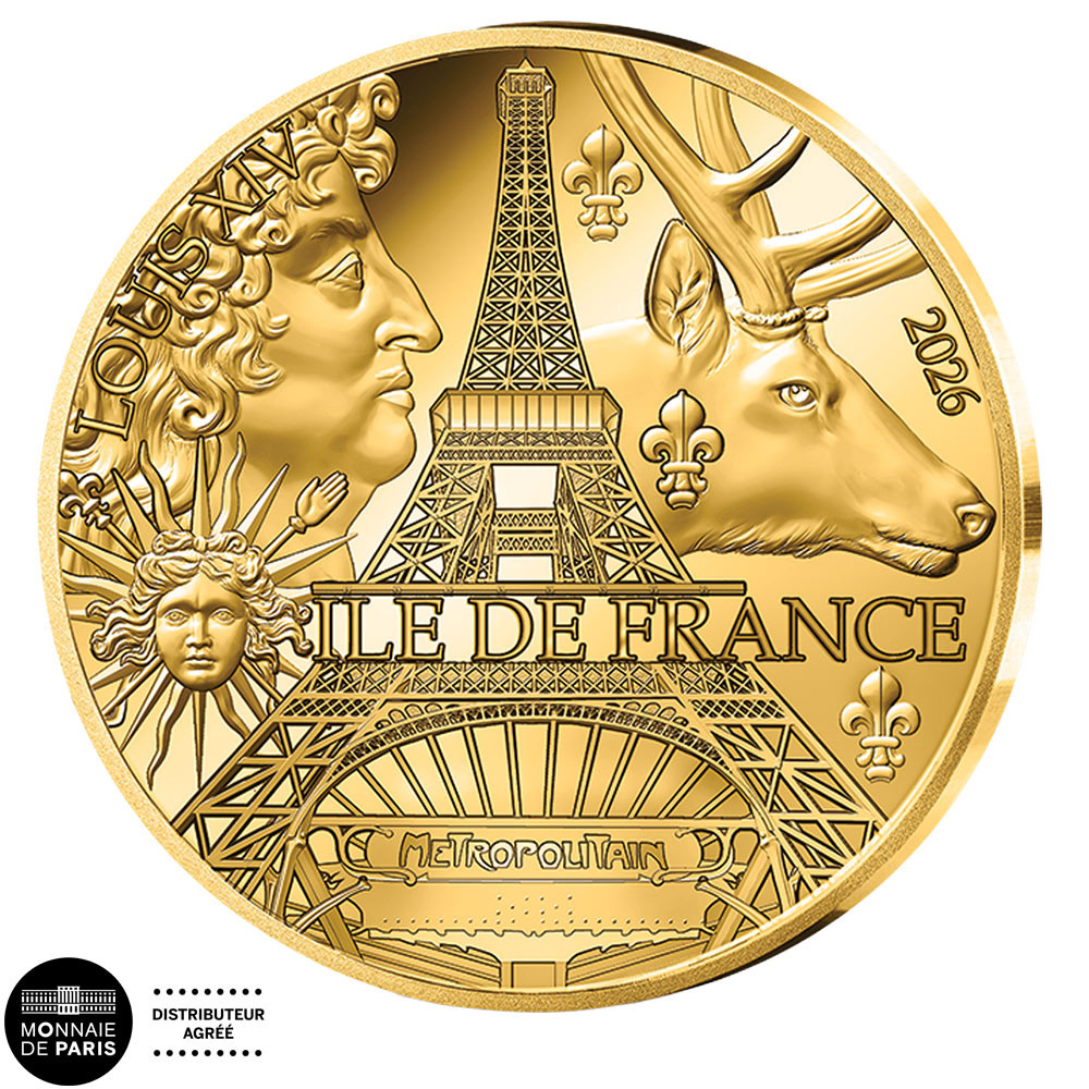5 Euro Or France BE 2026 - Île-de-France
