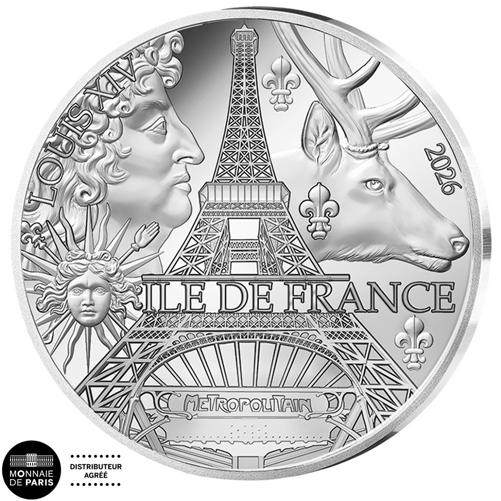5 Euro Argent France BE 2026 - Île-de-France