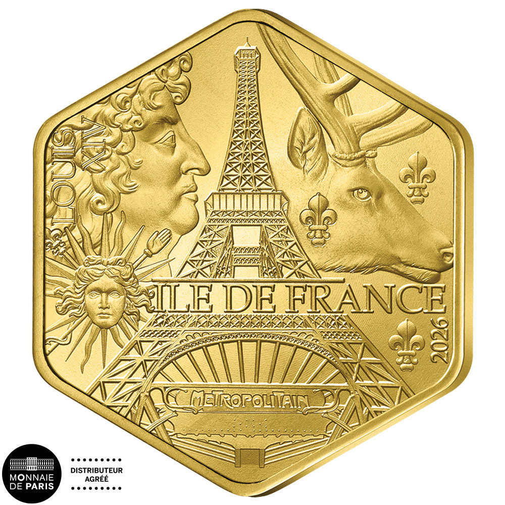 500 Euro Or France 2026 hexagonale - Île-de-France