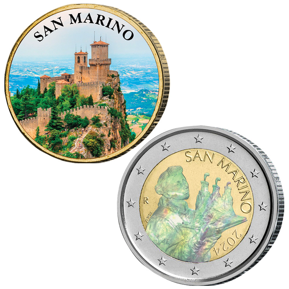 Lot 2 x 2 Euro Saint-Marin