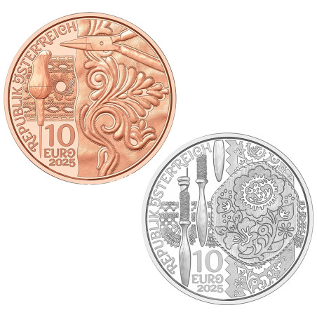 Lot 2 x 10 Euro Autriche  BU 2025