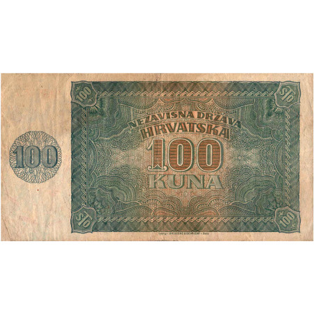100 Kuna Croatie 1941
