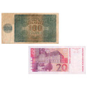 Lot 100 et 20 Kuna Croatie