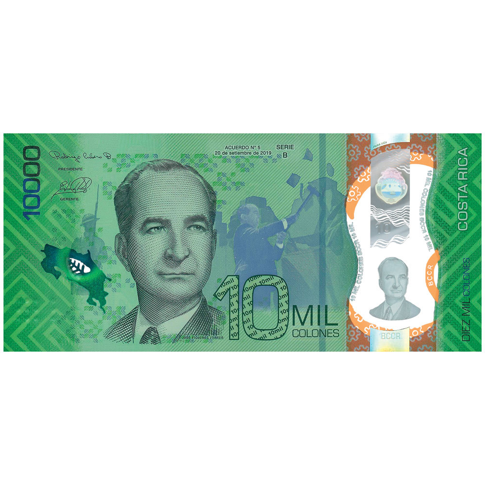 10000 Colones Costa Rica 2019