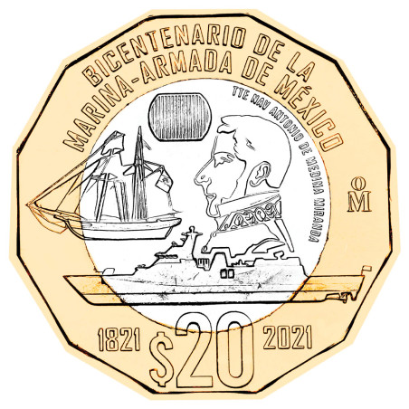 20 Pesos Mexique 2022