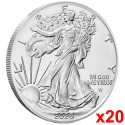 Lot 20 x 1 Dollar Argent USA 2026 - “Liberty” - Aigle