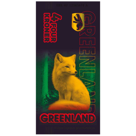 8 billets Souvenir Groenland