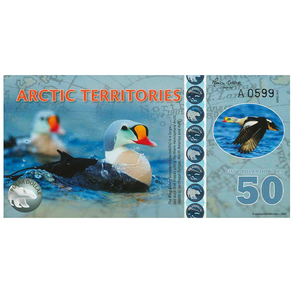 50 Dollars Polaires 2017 - Territoires arctiques