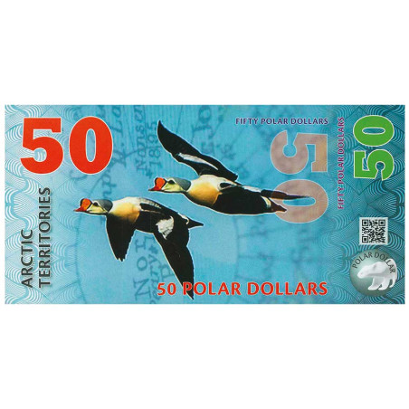 50 Dollars Polaires 2017 - Territoires arctiques