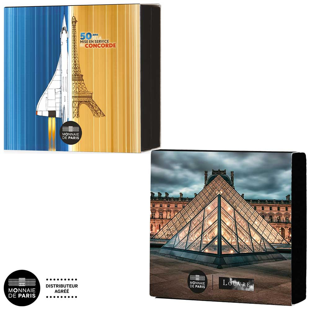 Lot séries France BE 2026 Concorde + 2025 Louvre