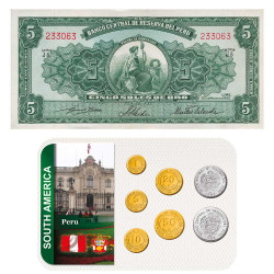 Lot monnaies Pérou