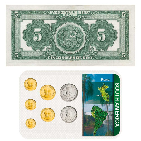 Lot monnaies Pérou
