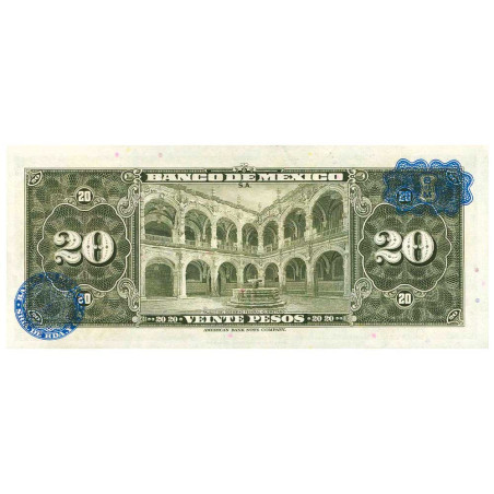 20 Pesos Mexique 1970