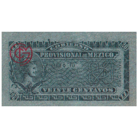20 Centavos Mexique 1914