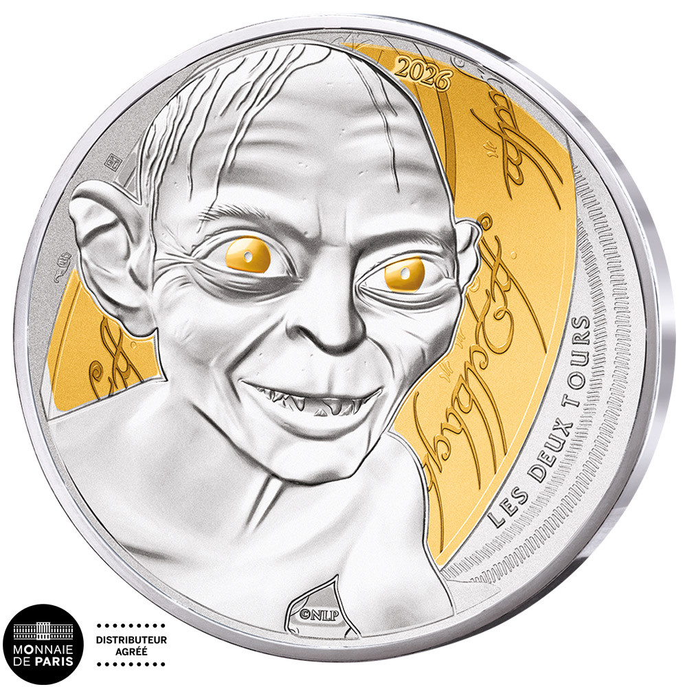 10 Euro Argent France 2026 colorisées - Gollum