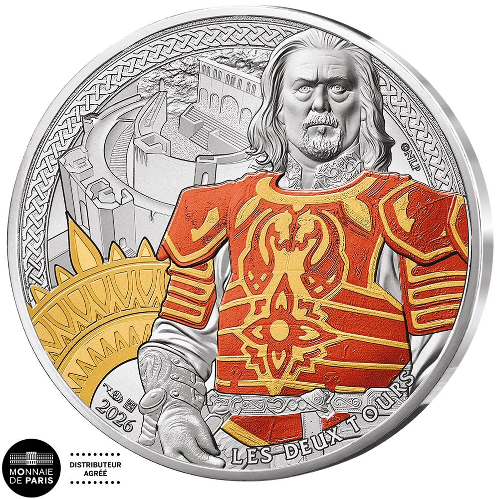 10 Euro Argent France 2026 colorisées - Théoden et la bataille du Gouffre de Helm