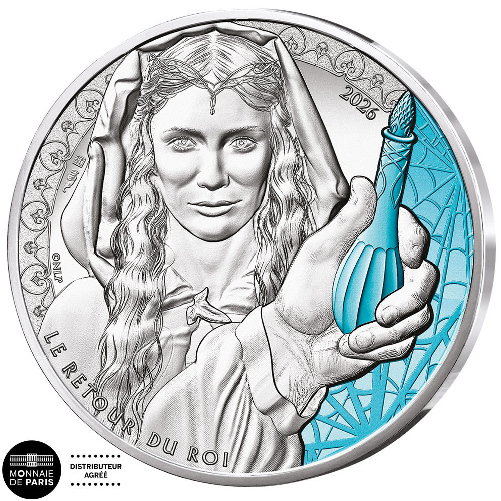 10 Euro Argent France 2026 colorisées - La fiole de Galadriel