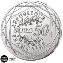 50  Euro Argent France BU 2026 colorisées - Gandalf et la Comté