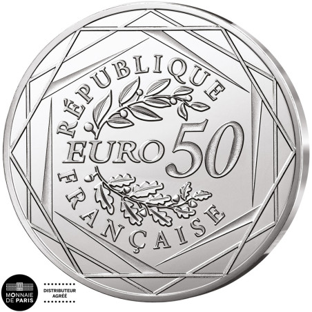 50  Euro Argent France BU 2026 colorisées - Gandalf et la Comté
