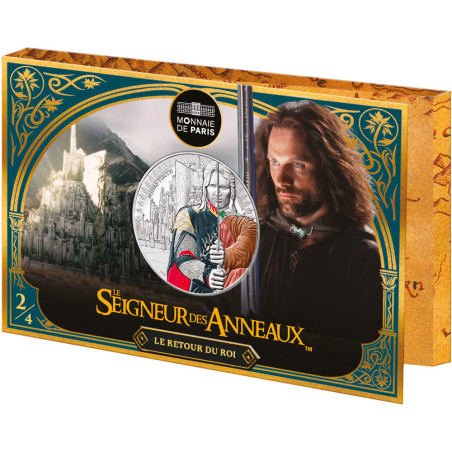 50  Euro Argent France BU 2026 colorisées - Aragorn et Minas Tirith