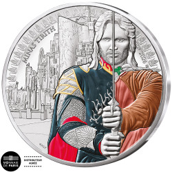 50  Euro Argent France BU 2026 colorisées - Aragorn et Minas Tirith