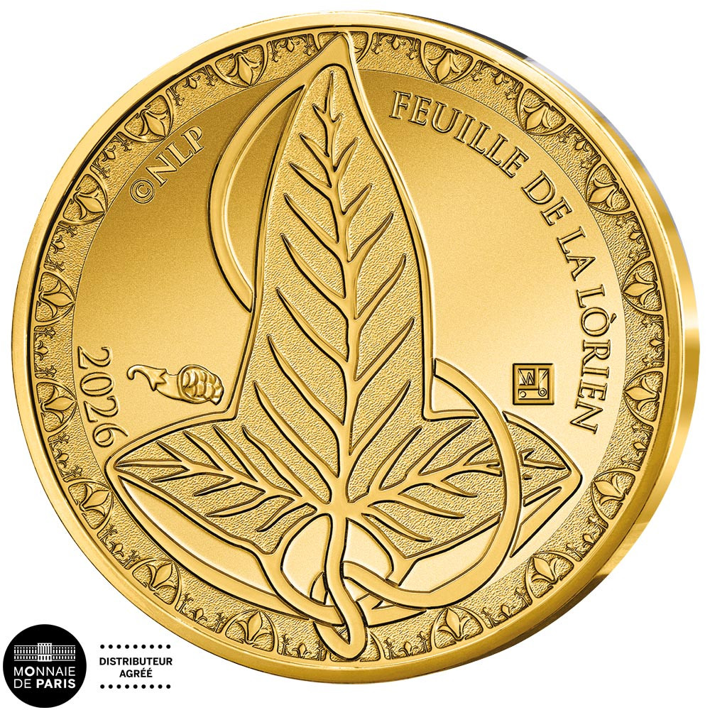 100 Euro Or France BU 2026 - La feuille de la Lórien