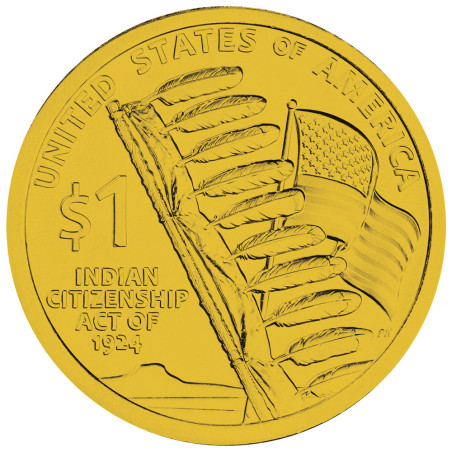 1 Dollar USA 2024 - Bâton d’aigle