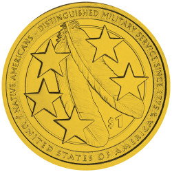 1 Dollar USA 2021 - 2 plumes d’aigle