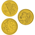 Cadre avec  3 x 1 Dollar USA