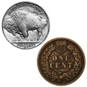Lot 5 et 1 Cents USA