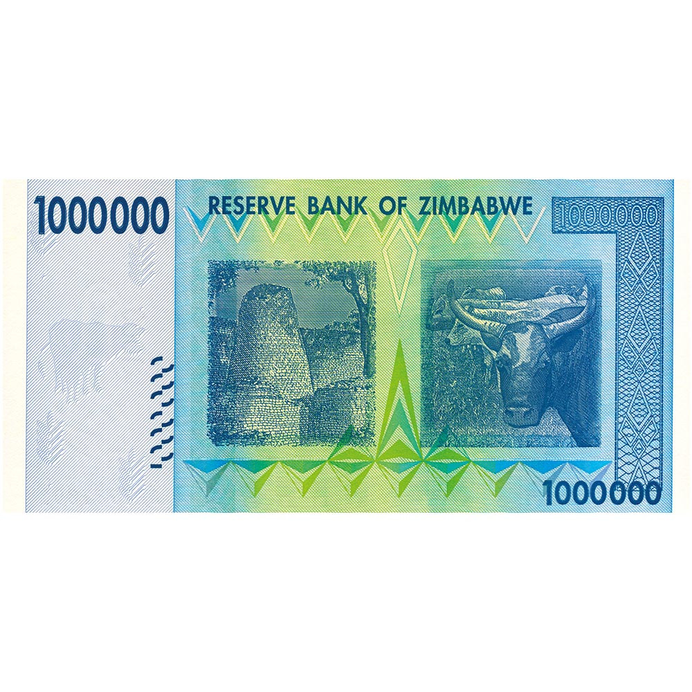 1000000 Dollars Zimbabwe 2008