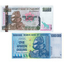 Lot 2 billets Zimbabwe