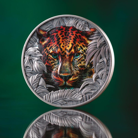 2 Dollar Argent 2026 colorisé - Léopard