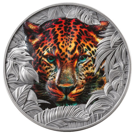 2 Dollar Argent 2026 colorisé - Léopard