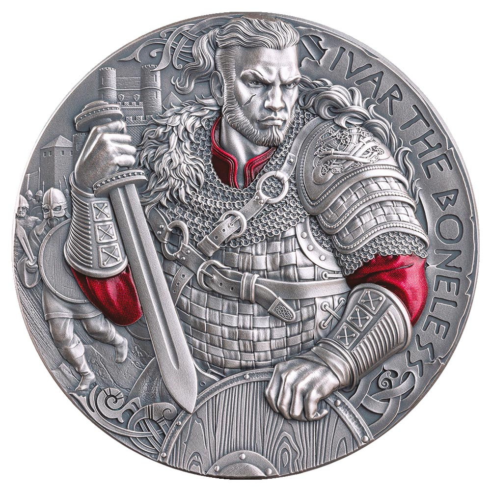 2000 Francs Argent CFA 2026 colorisée - Chemin du Valhalla - Ivar le Désossé