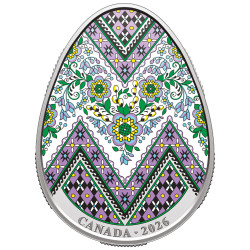 20 Dollars Argent Canada BE 2026 colorisée