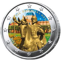 2 Euro Croatie 2025 colorisée - 1100 ans du couronnement du roi Tomislav