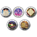 Lot 5 x 2 Euro 2024 colorisées