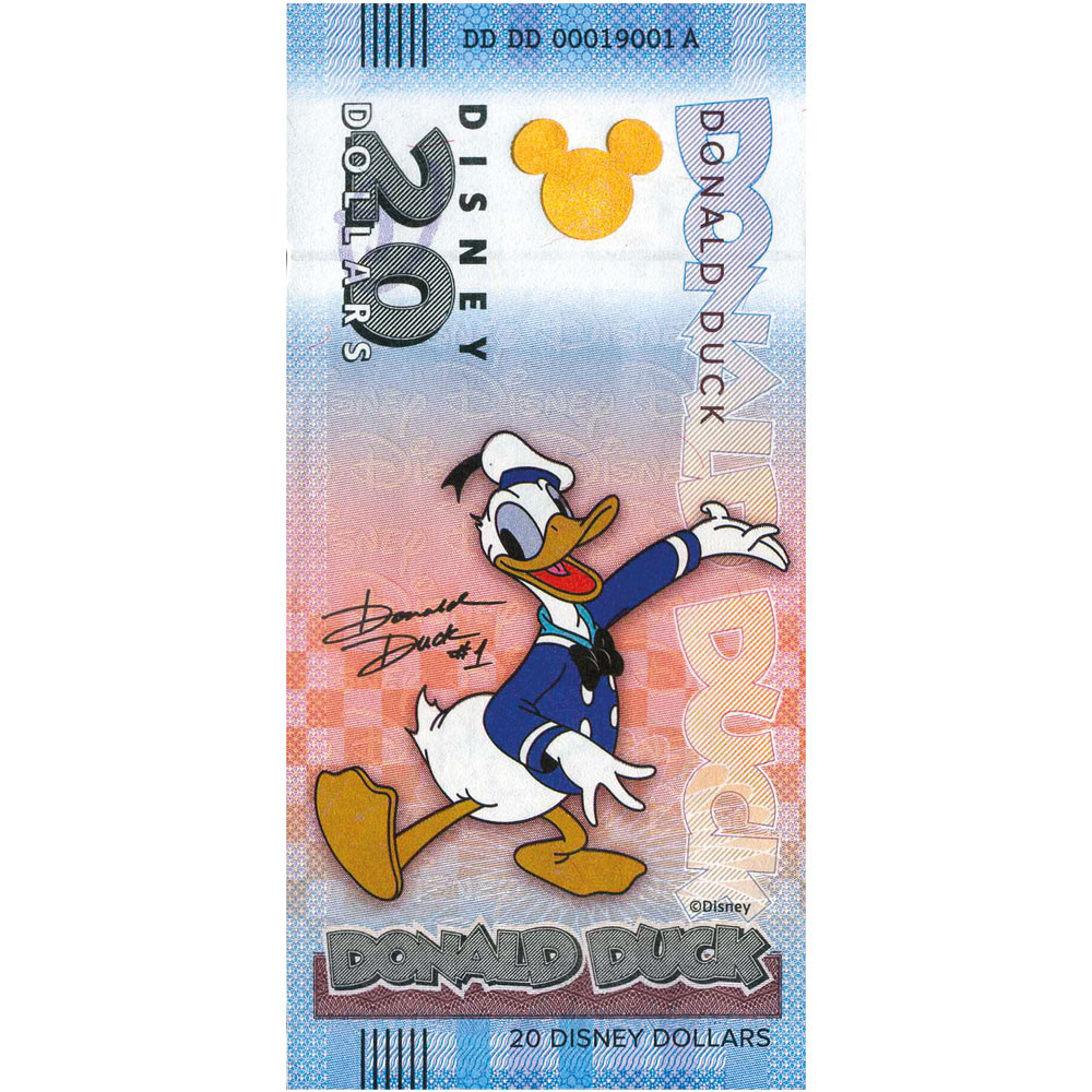 20 Dollars Disney - Donald