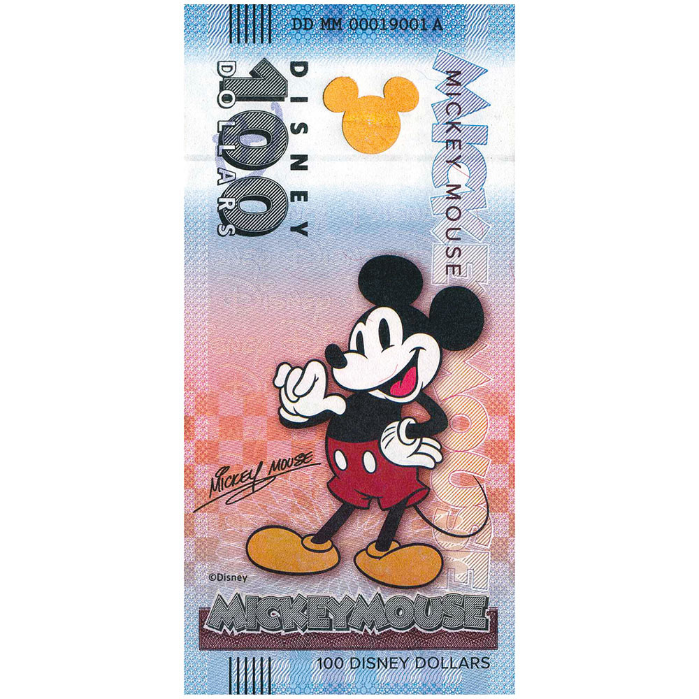 100 Dollars Disney - Mickey