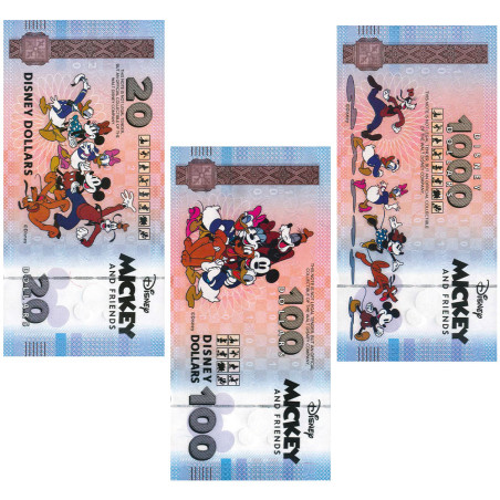 Lot 3 billets Disney