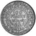 100 Francs Argent Maroc 1953