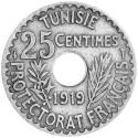 25 Centimes Tunisie 1918-1920