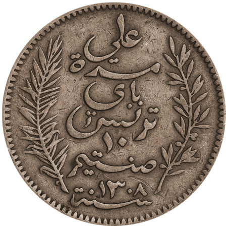 10 Centimes Tunisie 1891-1893