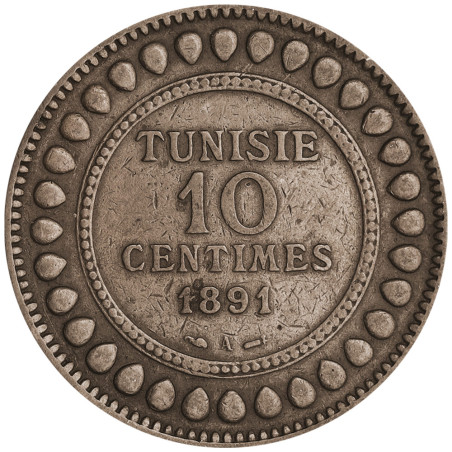 10 Centimes Tunisie 1891-1893