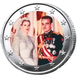 2 Euro Mariage Princier colorisée