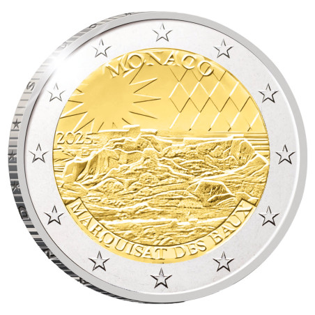2 Euro Monaco BE 2025 - Marquisat des Baux