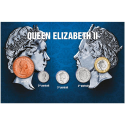 Série Royaume-Uni - 5 Portraits de la Reine Élisabeth II