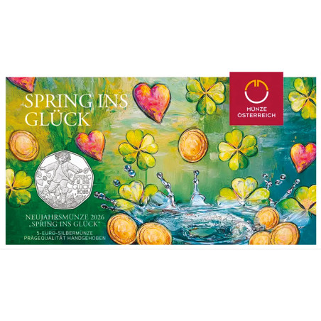 5 Euro Argent Autriche BU 2026 - Bonheur printanier