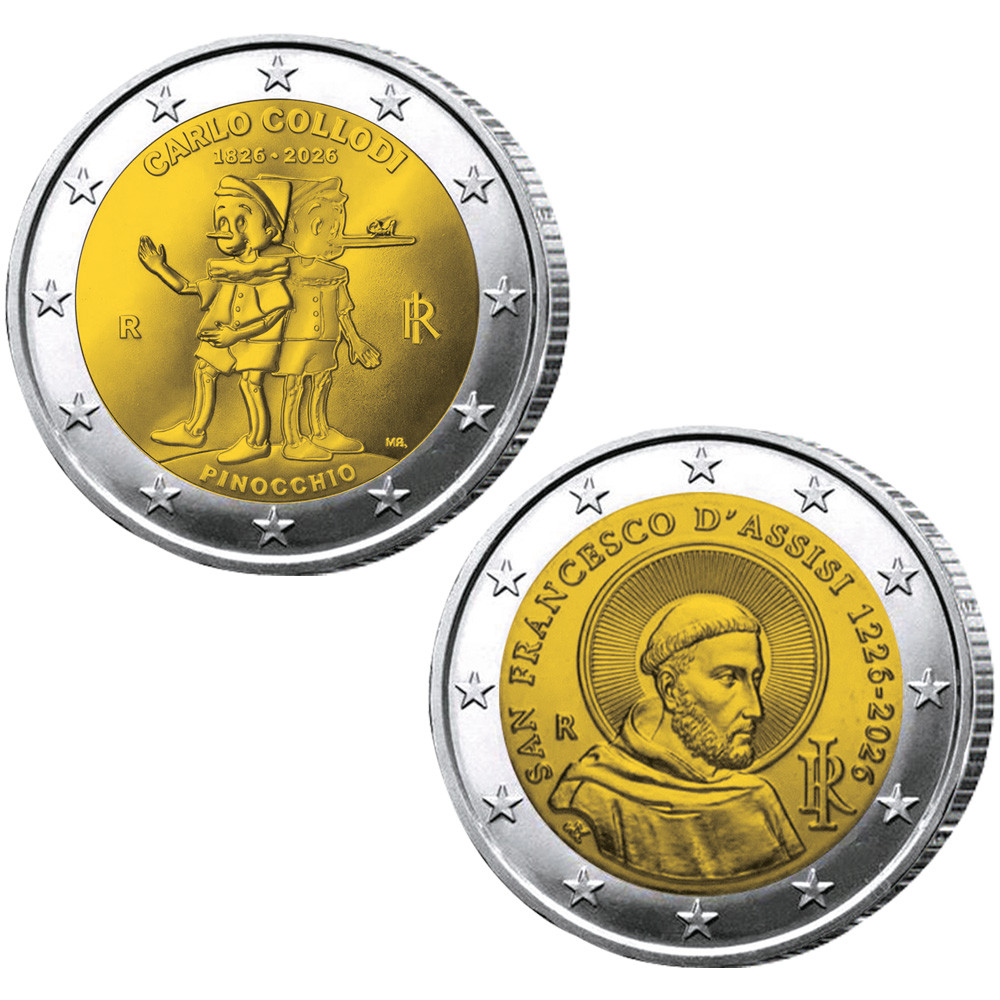 Lot 2 x 2 Euro Italie 2026